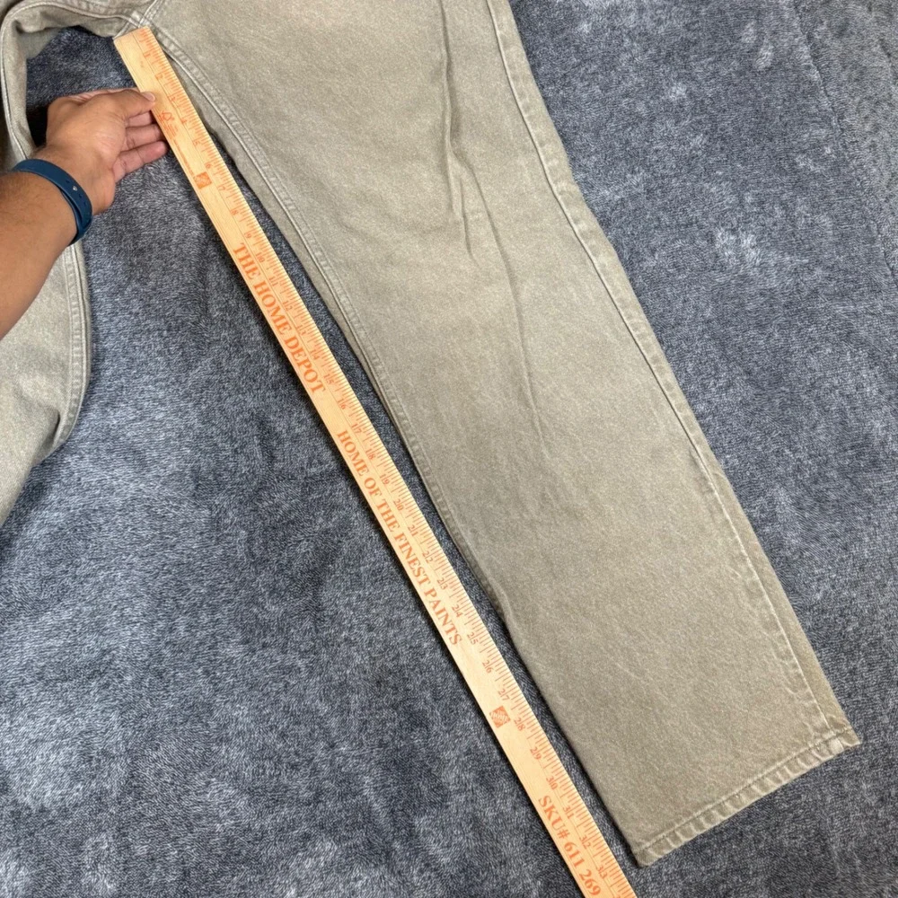 Vintage Levis 550 Orange Tab Relaxed Fit Jeans Green Made in USA 36x34